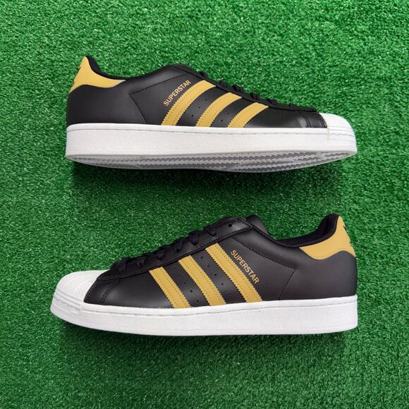 Adidas Superstar Black Magic Beige Low Mens Casual Shoes HP5498 NEW* Sz 12 - Picture 3 of 8